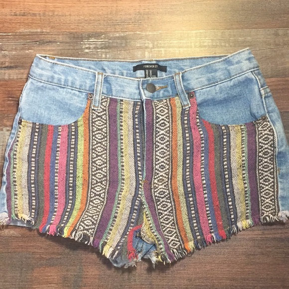 mexican jean shorts